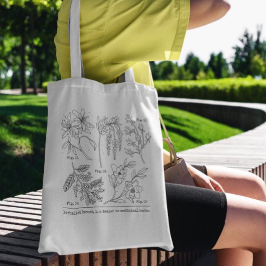 Botanische Floral Collage Tote Bag