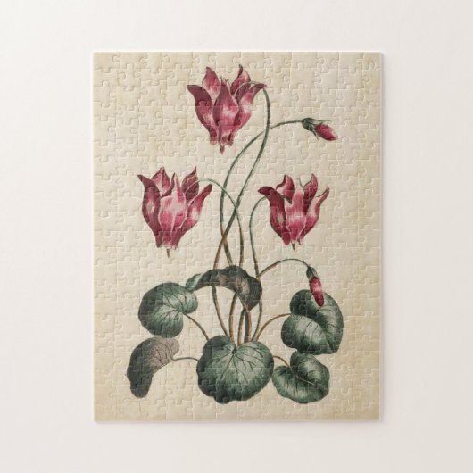  botanische Floral Cyclamen Legpuzzel (Verticaal)