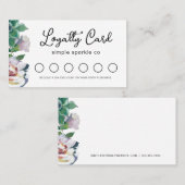  botanische Floral en Succulent Klantenkaartje (Voorkant / Achterkant)