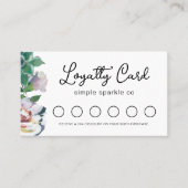  botanische Floral en Succulent Klantenkaartje (Voorkant)