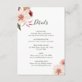 Botanische Floral Garden Elegant Wedding Informatiekaartje (Voorkant)