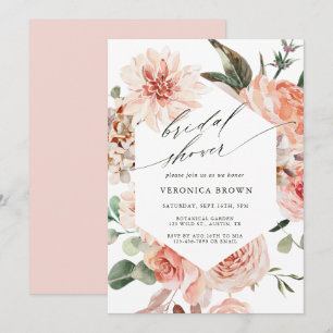 Botanische Floral Garden Hexagon Vrijgezellenfeest Kaart