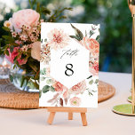 Botanische Floral Garden Waterverf Hexagon Wedding Kaart<br><div class="desc">Dit trouwlijstnummer is voorzien van een zeshoekig lijst met waterverf roze rozen, dahlias, ranunculus, hydrangea en groene bladeren. Voor meer geavanceerde aanpassing van dit ontwerp, te klikken gelieve de BUTTON van het TOOL VAN HET ONTWERP BLAUW. Overeenkomende objecten zijn ook beschikbaar.</div>