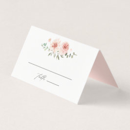 Botanische Floral Garden Weddenschap Place Card Kaart