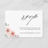 Botanische Floral Garden Wedding Website RSVP Informatiekaartje (Voorkant)