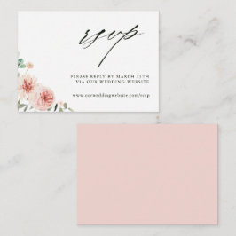 Botanische Floral Garden Wedding Website RSVP Informatiekaartje