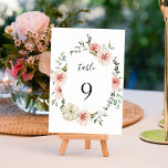 Botanische Floral Garden Wreator Waterverf Wedding Kaart<br><div class="desc">Dit trouwlijstnummer is voorzien van een grote waterverf roze tuinbouwjes,  dahlias,  witte pompoen met groene bladeren. Voor meer geavanceerde aanpassing van dit ontwerp,  te klikken gelieve de BUTTON van het TOOL VAN HET ONTWERP BLAUW. Overeenkomende objecten zijn ook beschikbaar.</div>