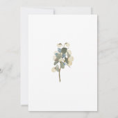 Botanische Floral Greenery Gold Calligraphy Weddin Kaart (Achterkant)