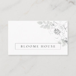 Botanische Floral Illustratie Visitekaartje