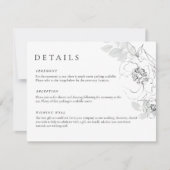 Botanische Floral Illustration Detail Card Kaart (Voorkant)