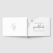 Botanische Floral Illustration Wedding Guest Book Gastenboek (Volledig)