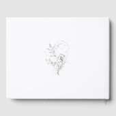Botanische Floral Illustration Wedding Guest Book Gastenboek (Achterkant)