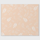 Botanische Floral laat grauwe pastei Cadeaupapier (Vlak)