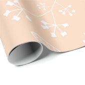 Botanische Floral laat grauwe pastei Cadeaupapier (Rol Hoek)