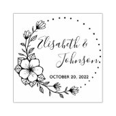 Botanische Floral Names Bindend Rubber Stamp Rubberstempel (Afrduk)