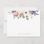 Botanische Floral op maat Notitiekaartje (Voorkant)