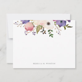 Botanische Floral op maat Notitiekaartje