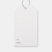 Botanische Floral Pattern Outline Lader Cadeaulabel (Achterkant)