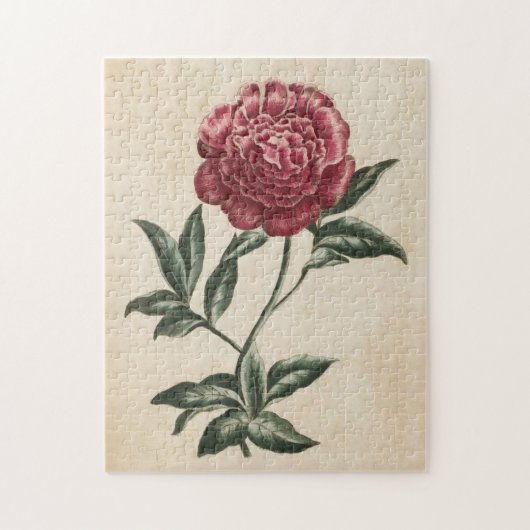 botanische Floral Peony Legpuzzel (Verticaal)