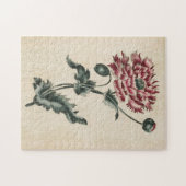 botanische Floral Poppy Legpuzzel (Horizontaal)