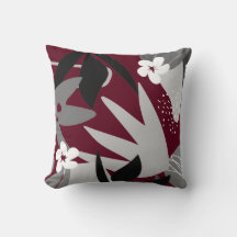 Botanische Floral Print Burgundy