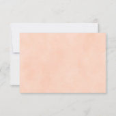 Botanische Floral roze Waterverf Elegant Wedding RSVP Kaartje (Achterkant)