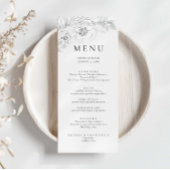 Botanische Floral Sketch Menu