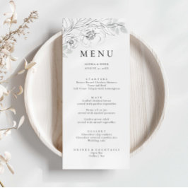 Botanische Floral Sketch Menu