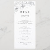 Botanische Floral Sketch Menu (Voorkant)
