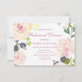 Botanische Floral Spring repesial Dinner Invite Kaart (Voorkant)
