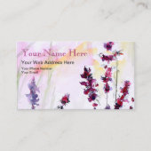 Botanische Floral Waterverf Art Visitekaartje (Voorkant)