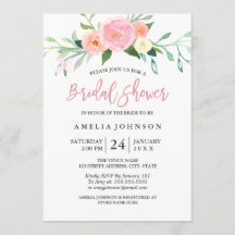 Botanische Floral Waterverf Vrijgezellenfeest Kaar