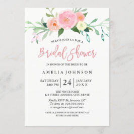 Botanische Floral Waterverf Vrijgezellenfeest Kaar Kaart