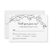 Botanische Floral Weddenschap RSVP met keuze uit m