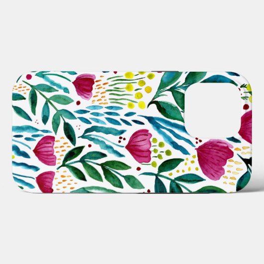 Botanische florale illustratie Case-Mate iPhone case (Achterkant (horizontaal))