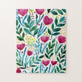 Botanische florale illustratie legpuzzel (Verticaal)