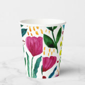 Botanische florale illustratie papieren bekers (Rechts)
