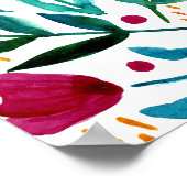 Botanische florale illustratie poster (Hoek)