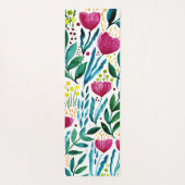 Botanische florale illustratie yogamat (Achterkant)