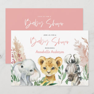 Botanische florale safari van een dier