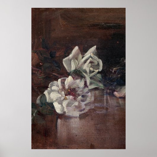 Botanische florale schilderende Poster (Voorkant)