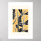 Botanische Flow: moderne, op Matisse geïnspireerde Poster (Voorkant)