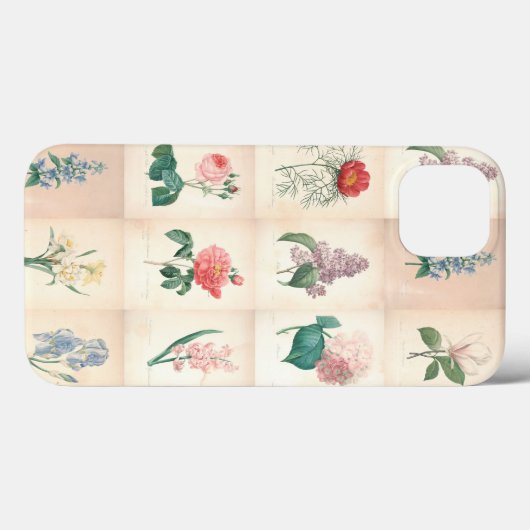 botanische Flowers iPad Case (Achterkant (horizontaal))