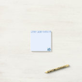 Botanische fluistering – Minimalistische bloemenme Post-it® Notes (Op bureau)