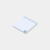 Botanische fluistering – Minimalistische bloemenme Post-it® Notes (Schuin)