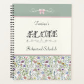 Botanische Fluit Salie Repetitierooster Planner (Voorkant)