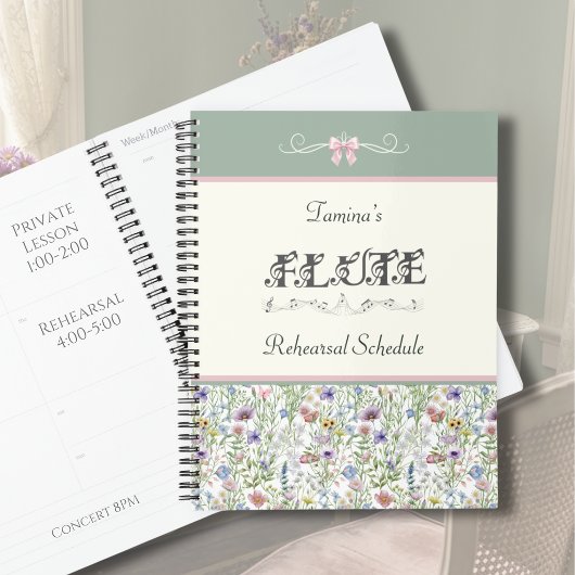 Botanische Fluit Salie Repetitierooster Planner