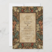  Botanische Foliage Wedding Kaart (Voorkant)