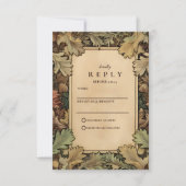  Botanische Foliage Wedding RSVP Kaartje (Voorkant)