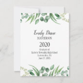 Botanische foto Afstuderen aankondiging (Voorkant)